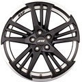 ATS Präzision Racing-Schwarz doppelt Hornpoliert Alufelge 8.5x19 Zoll ET40 LK 5x114.3 ML70.1