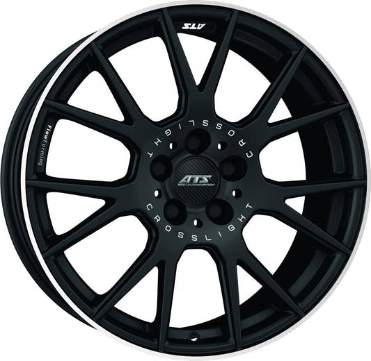 ATS Crosslight racing-schwarz hornpoliert Alufelge 8.5x19 Zoll ET38 LK 5x114.3 ML75.1