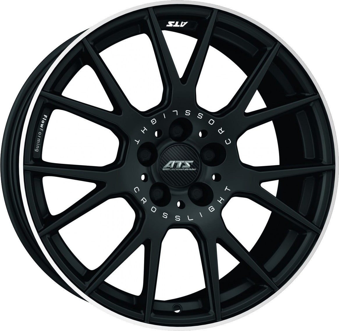 ATS Crosslight racing-schwarz hornpoliert 8.5x19 ET38 - LK5/114.3 ML75.1