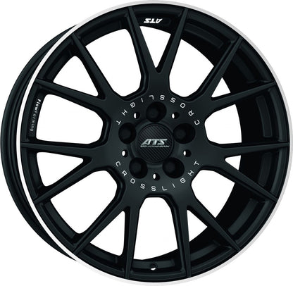 ATS Crosslight racing-schwarz hornpoliert 8.5x19 ET38 - LK5/114.3 ML75.1