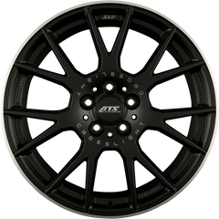 ATS Crosslight Racing-Schwarz Hornpoliert Alufelge 8.5x19 Zoll ET50 LK 5x130 ML71.6