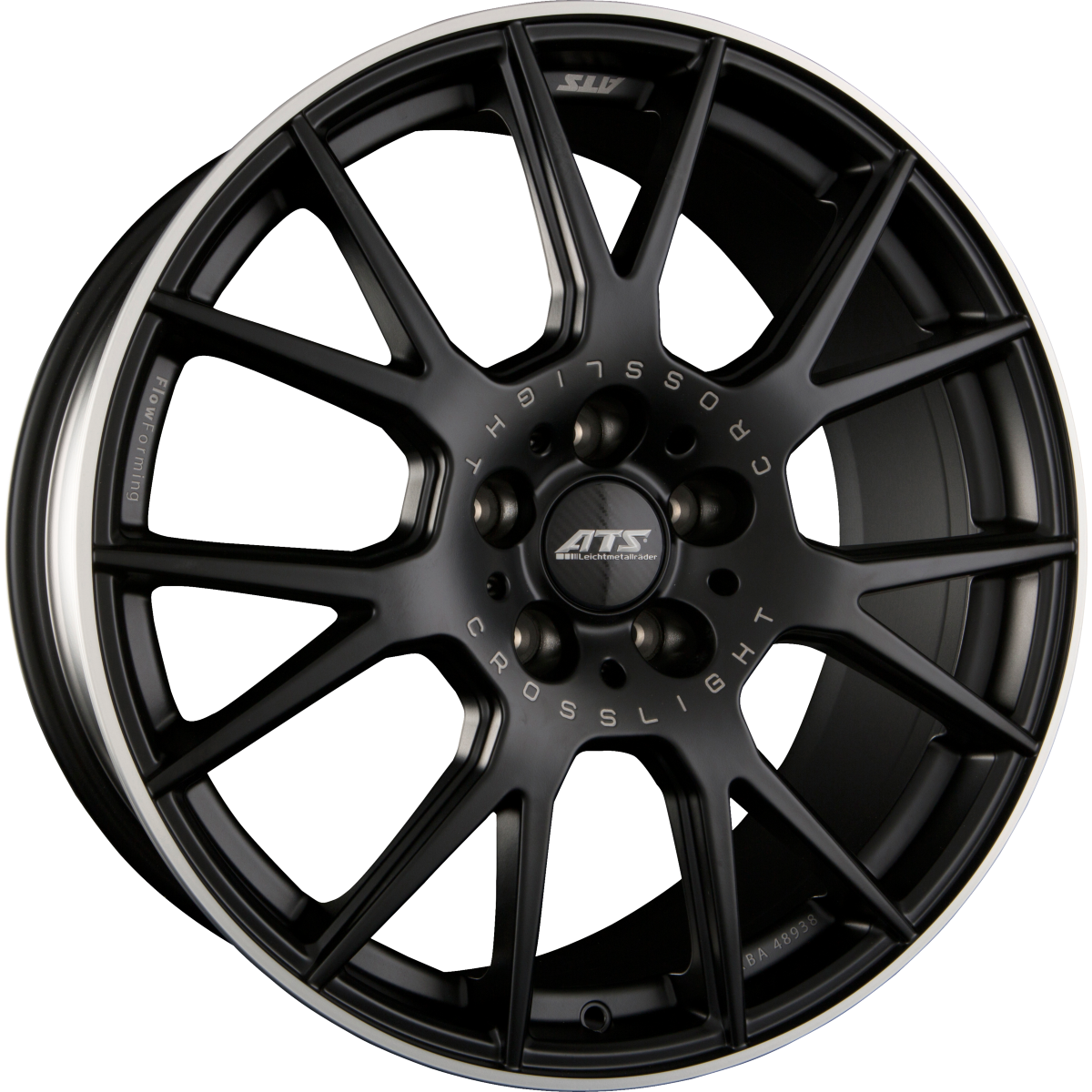 ATS Crosslight Racing-Schwarz Hornpoliert Alufelge 8.5x19 Zoll ET50 LK 5x130 ML71.6 – Bild 2