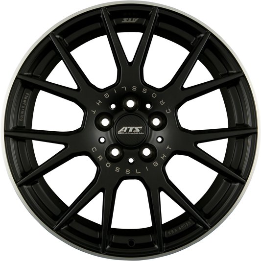 ATS Crosslight Racing-Schwarz Hornpoliert Alufelge 10x19 Zoll ET30 LK 5x114.3 ML75.1