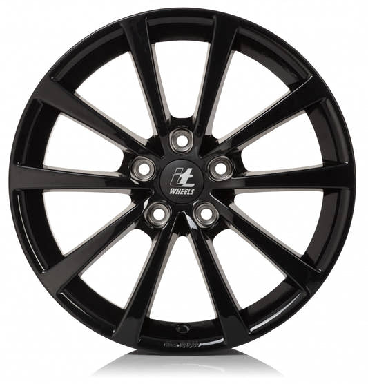 itWheels Alice gloss black Alufelge 7x17 Zoll ET45 LK 5x108 ML65.1 – Bild 2