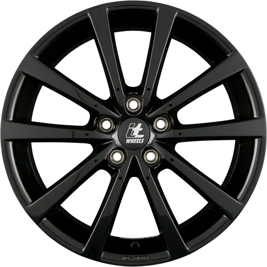 itWheels Alice Glanzschwarz Alufelge 7x17 Zoll ET40 LK 5x114.3 ML66.1