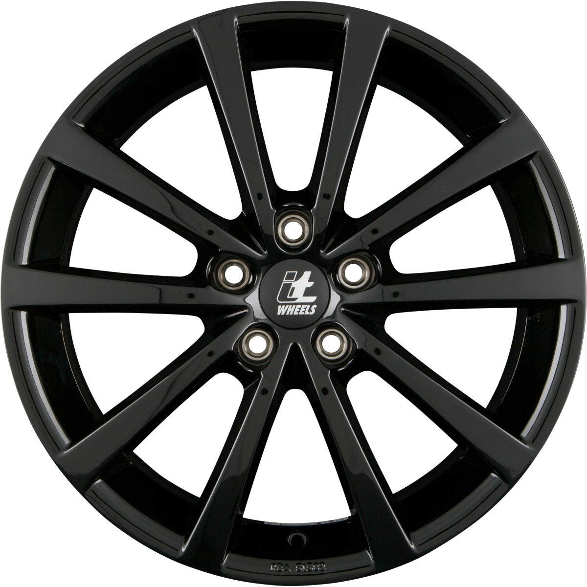 itWheels Alice Glanzschwarz Alufelge 7x17 Zoll ET40 LK 5x114.3 ML66.1
