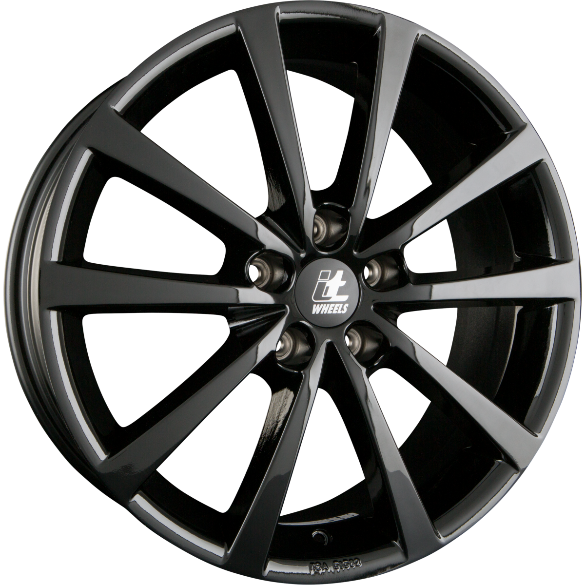 itWheels Alice Glanzschwarz Alufelge 7x17 Zoll ET40 LK 5x114.3 ML66.1 – Bild 2