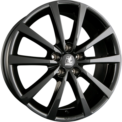 itWheels Alice Glanzschwarz Alufelge 7x17 Zoll ET40 LK 5x114.3 ML66.1 – Bild 2