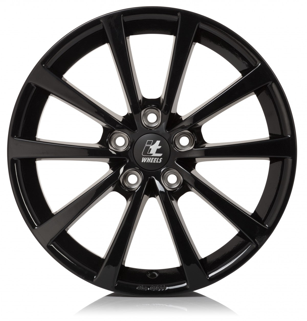 itWheels Alice gloss black Alufelge 7.5x18 Zoll ET35 LK 5x112 ML66.5 – Bild 2