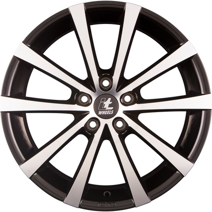 itWheels Alice Glanzschwarz Poliert Alufelge 7.5x18 Zoll ET45 LK 5x112 ML66.6