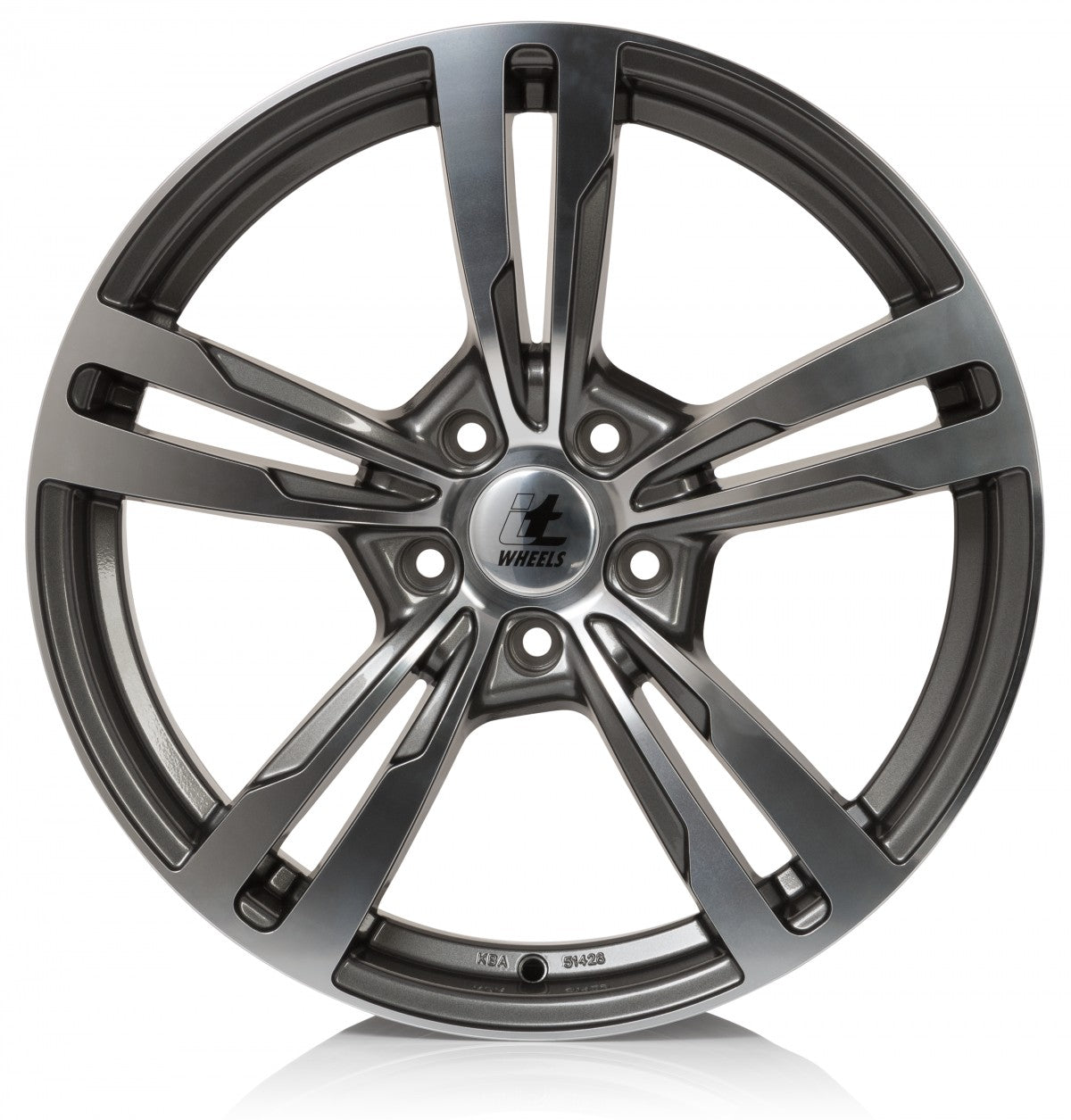 itWheels Anna gloss anthracite polished Alufelge 8.5x20 Zoll ET35 LK 5x112 ML66.5 – Bild 2