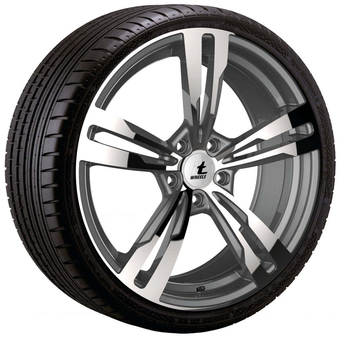 itWheels Anna gloss anthracite polished Alufelge 8.5x20 Zoll ET35 LK 5x112 ML66.5 – Bild 3