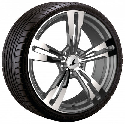 itWheels Anna gloss anthracite polished Alufelge 8.5x20 Zoll ET35 LK 5x112 ML66.5 – Bild 3