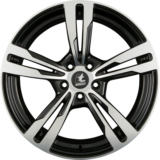 itWheels Anna Glanzschwarz Poliert Alufelge 8.5x20 Zoll ET45 LK 5x112 ML66.5