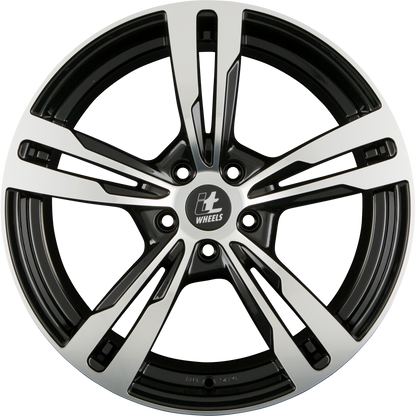 itWheels Anna Glanzschwarz Poliert Alufelge 8.5x20 Zoll ET45 LK 5x112 ML66.5