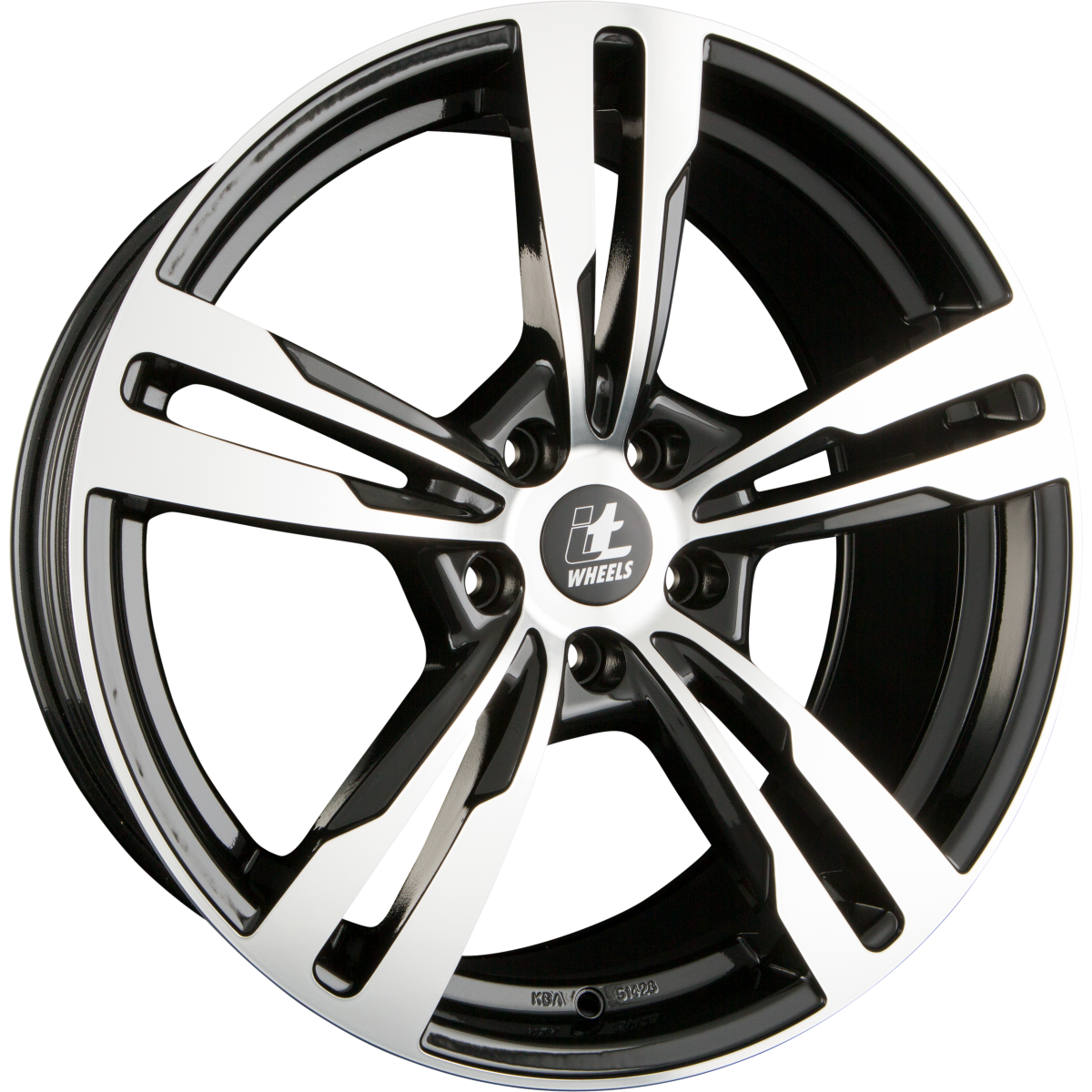 itWheels Anna Glanzschwarz Poliert Alufelge 8.5x20 Zoll ET45 LK 5x112 ML66.5 – Bild 2