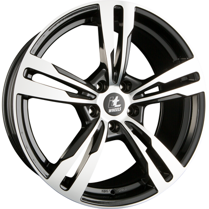 itWheels Anna Glanzschwarz Poliert Alufelge 8.5x20 Zoll ET45 LK 5x112 ML66.5 – Bild 2
