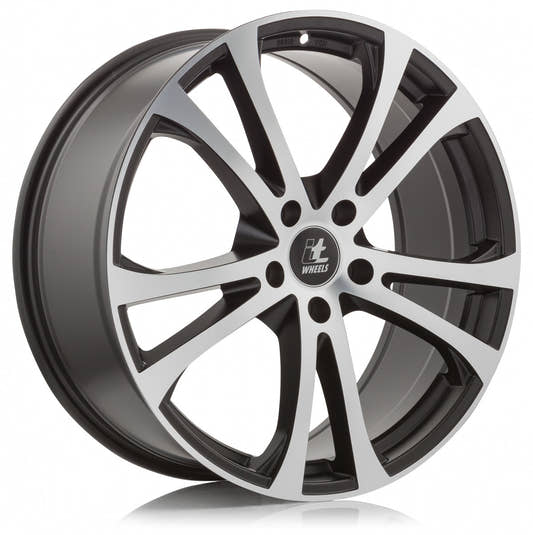 itWheels Michelle matt black polished Alufelge 8.5x20 Zoll ET45 LK 5x108 ML63.4