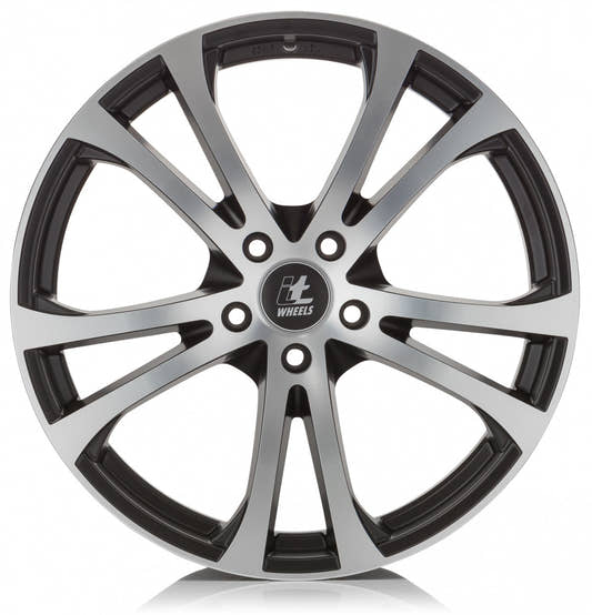 itWheels Michelle matt black polished Alufelge 8.5x20 Zoll ET45 LK 5x108 ML63.4 – Bild 2