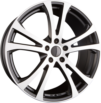 itWheels Michelle Mattschwarz Poliert Alufelge 8.5x20 Zoll ET35 LK 5x112 ML66.6 – Bild 2