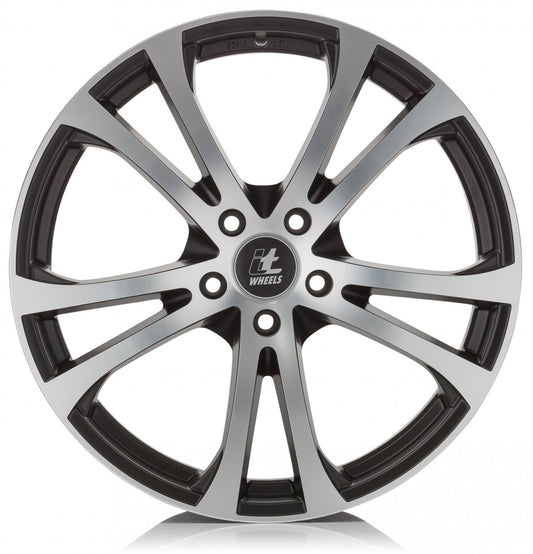 itWheels Michelle matt black polished Alufelge 8.5x20 Zoll ET45 LK 5x112 ML66.5 – Bild 2