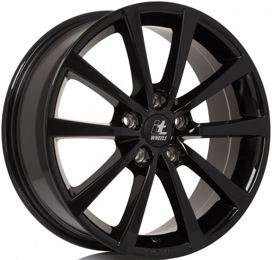 itWheels Alice gloss black Alufelge 6.5x16 Zoll ET50 LK 5x112 ML66.5