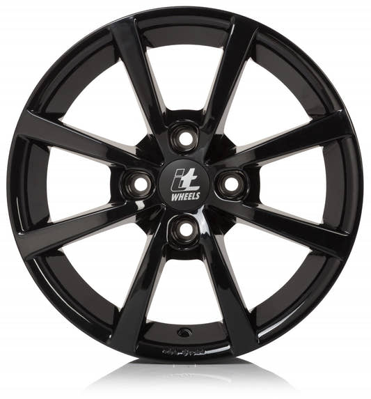 itWheels Alisia Glanzschwarz Alufelge 6.5x16 Zoll ET20 LK 4x108 ML65.1