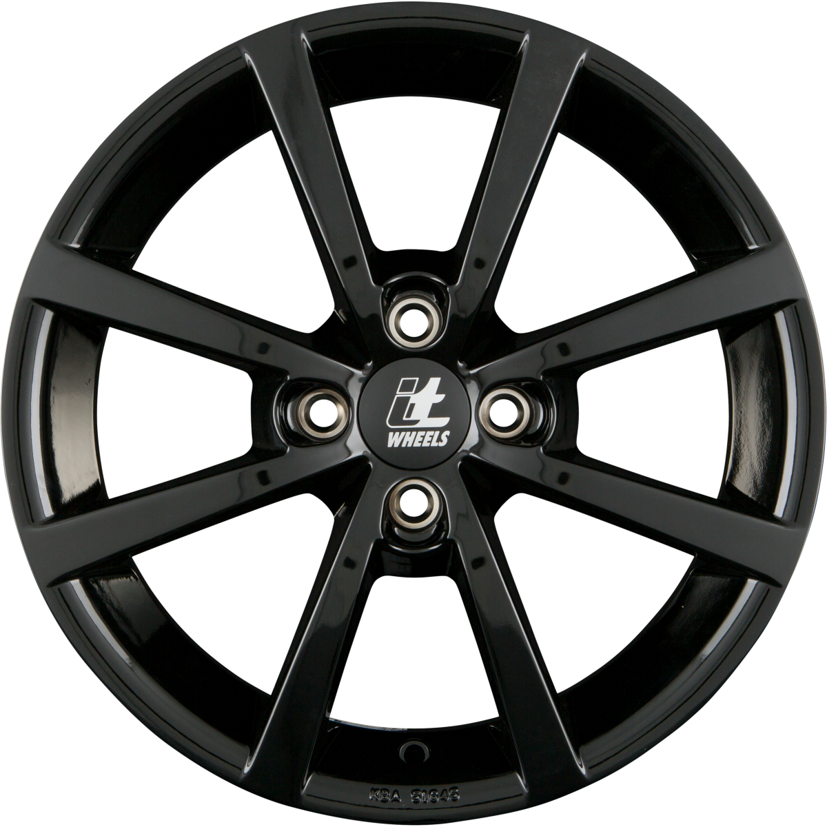 itWheels Alisia Glanzschwarz Alufelge 6.5x17 Zoll ET37 LK 4x108 ML63.4