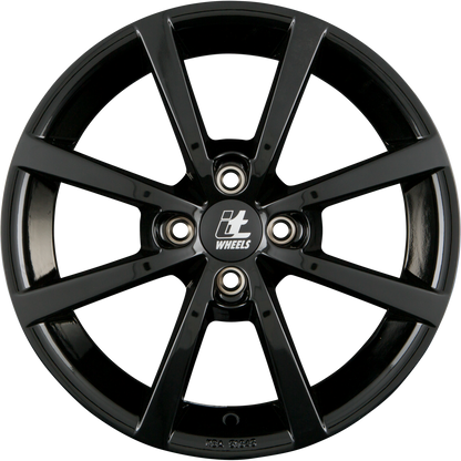 itWheels Alisia Glanzschwarz Alufelge 6.5x17 Zoll ET37 LK 4x108 ML63.4