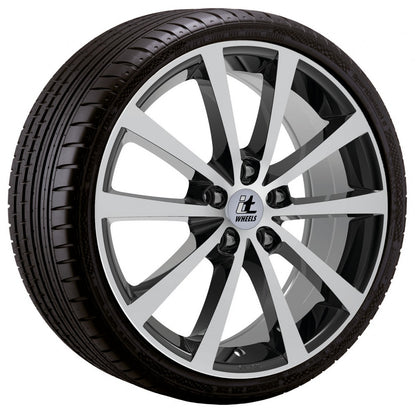 itWheels Alice gloss black polished Alufelge 7x17 Zoll ET35 LK 5x114.3 ML74.1 – Bild 3