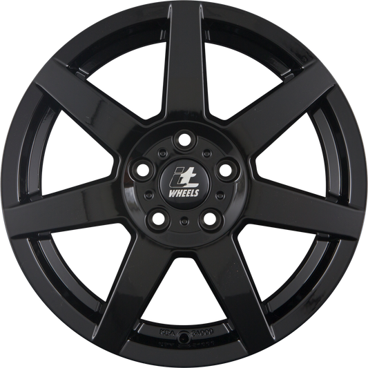 itWheels Emily Glanzschwarz Alufelge 6.5x16 Zoll ET45 LK 5x114.3 ML74.1