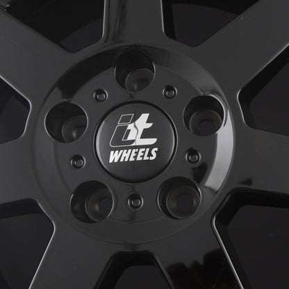 itWheels Emily Glanzschwarz Alufelge 6.5x16 Zoll ET45 LK 5x114.3 ML74.1 – Bild 4