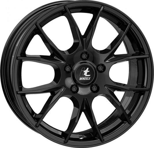 itWheels Kira gloss black Alufelge 7.5x18 Zoll ET45 LK 5x112 ML66.6