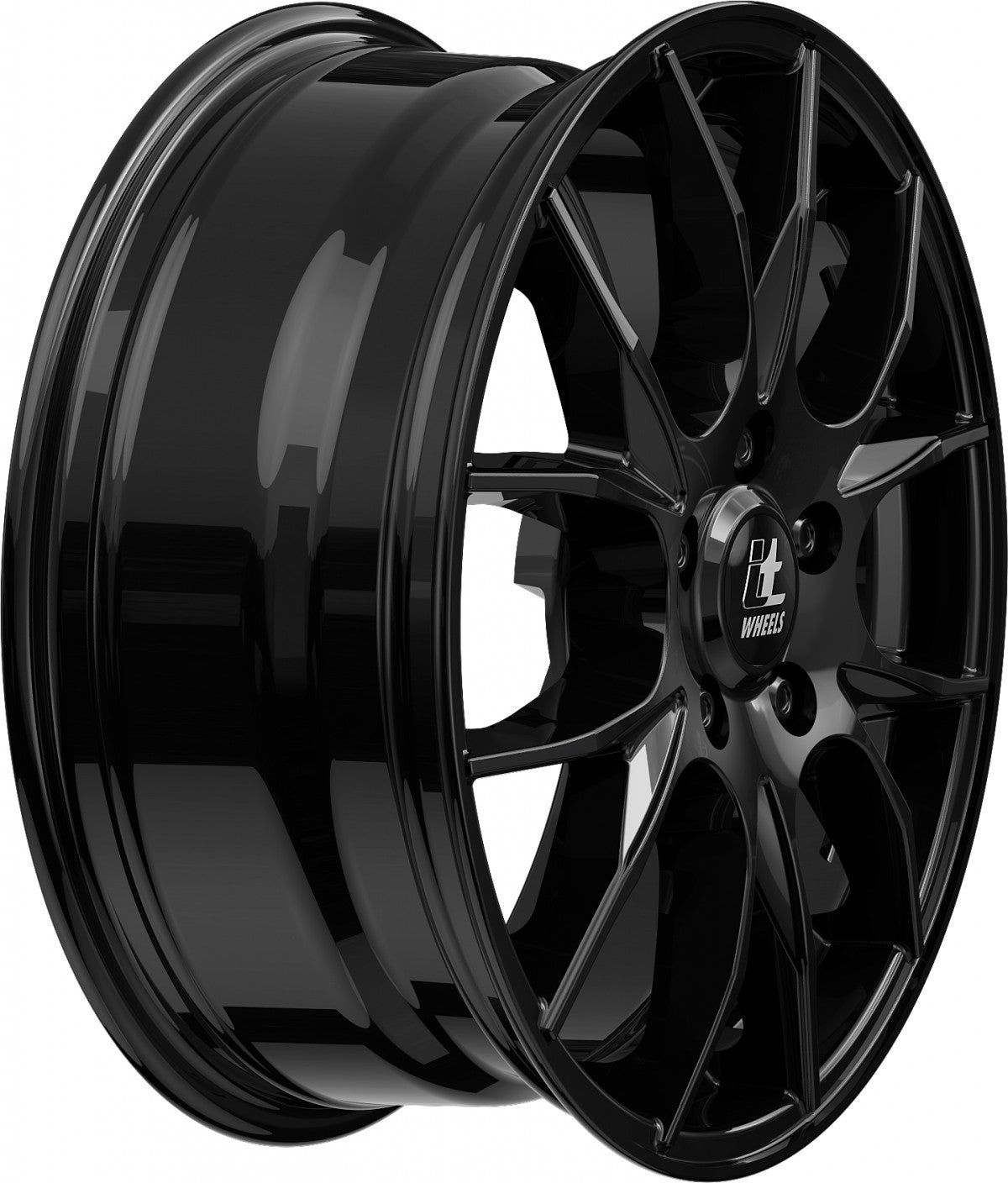 itWheels Kira gloss black Alufelge 7.5x18 Zoll ET50 LK 5x112 ML66.6 – Bild 5