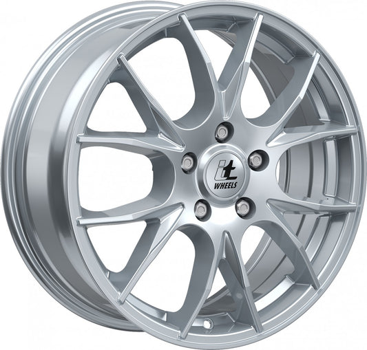 itWheels Kira gloss silver Alufelge 6.5x16 Zoll ET48 LK 5x100 ML63.3 – Bild 3