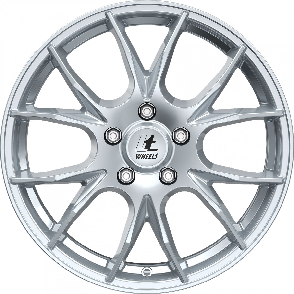 itWheels Kira gloss silver Alufelge 7x17 Zoll ET38 LK 5x100 ML57.1 – Bild 2