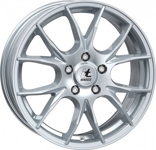 itWheels Kira gloss silver Alufelge 7x17 Zoll ET45 LK 5x100 ML63.3