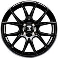 itWheels Kira Glanzschwarz Polierter Ring Alufelge 7x17 Zoll ET38 LK 5x100 ML57.1
