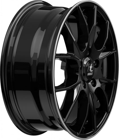 itWheels Kira gloss black polished lip Alufelge 7.5x18 Zoll ET45 LK 4x100 ML63.3 – Bild 5
