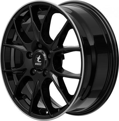 itWheels Kira gloss black polished lip Alufelge 7.5x18 Zoll ET45 LK 4x100 ML63.3 – Bild 9