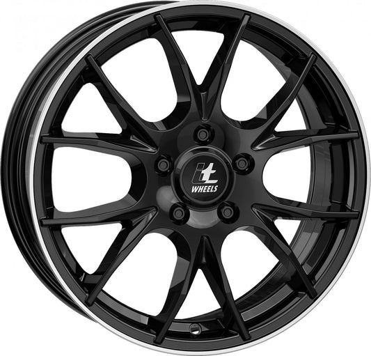 itWheels Kira gloss black polished lip Alufelge 8x18 Zoll ET30 LK 5x112 ML66.7