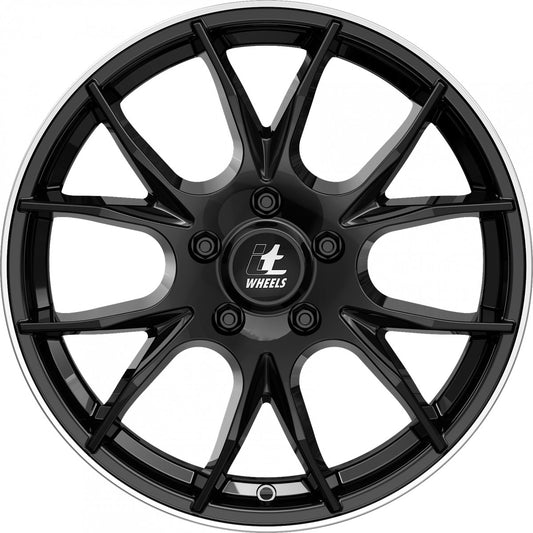 itWheels Kira gloss black polished lip Alufelge 8x18 Zoll ET48 LK 5x114.3 ML67.1 – Bild 2