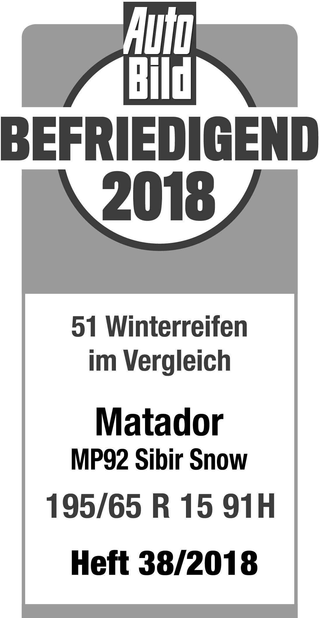 Matador MP 92 Sibir Snow 235/60 R16 100H Winter – Bild 3