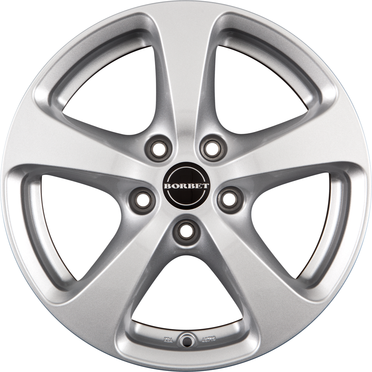 Borbet CC Crystal Silver Alufelge 8x17 Zoll ET38 LK 5x105 ML56.6