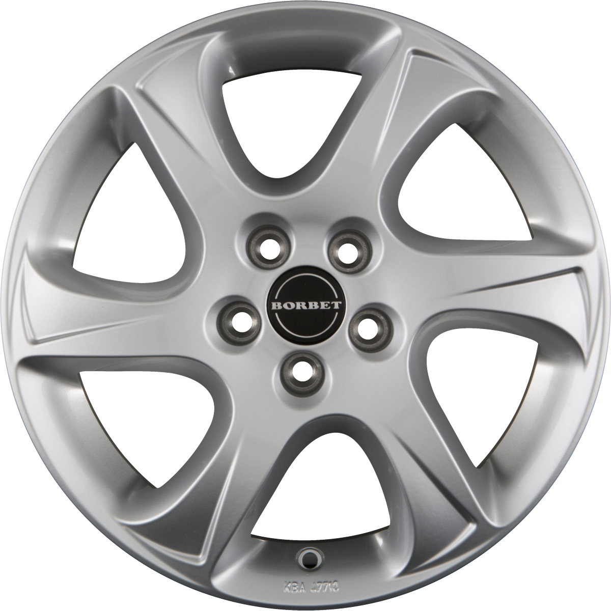 Borbet TC Brilliant Silver Alufelge 6x15 Zoll ET40 LK 5x114.3 ML72.5