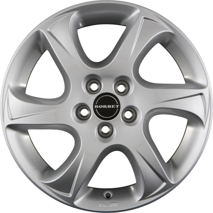 Borbet TC Brilliant Silver Alufelge 6x15 Zoll ET45 LK 5x114.3 ML72.5