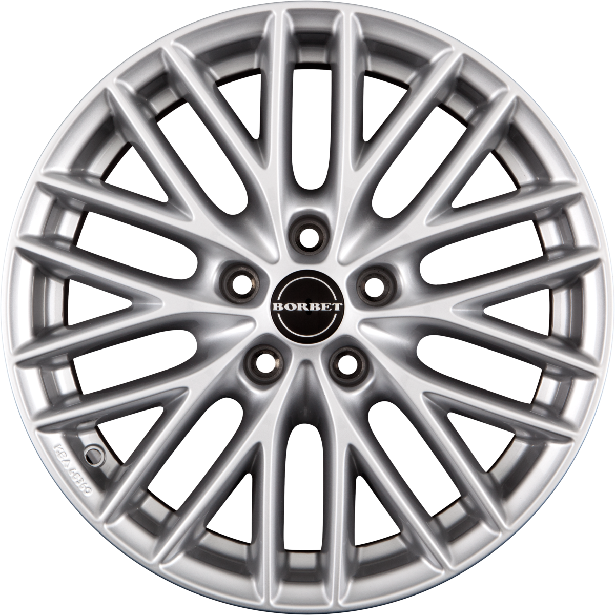 Borbet BS5 Brilliant Silver Alufelge 8x18 Zoll ET50 LK 5x114.3 ML72.6