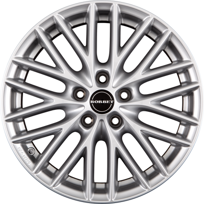Borbet BS5 Brilliant Silver Alufelge 8x18 Zoll ET50 LK 5x114.3 ML72.6