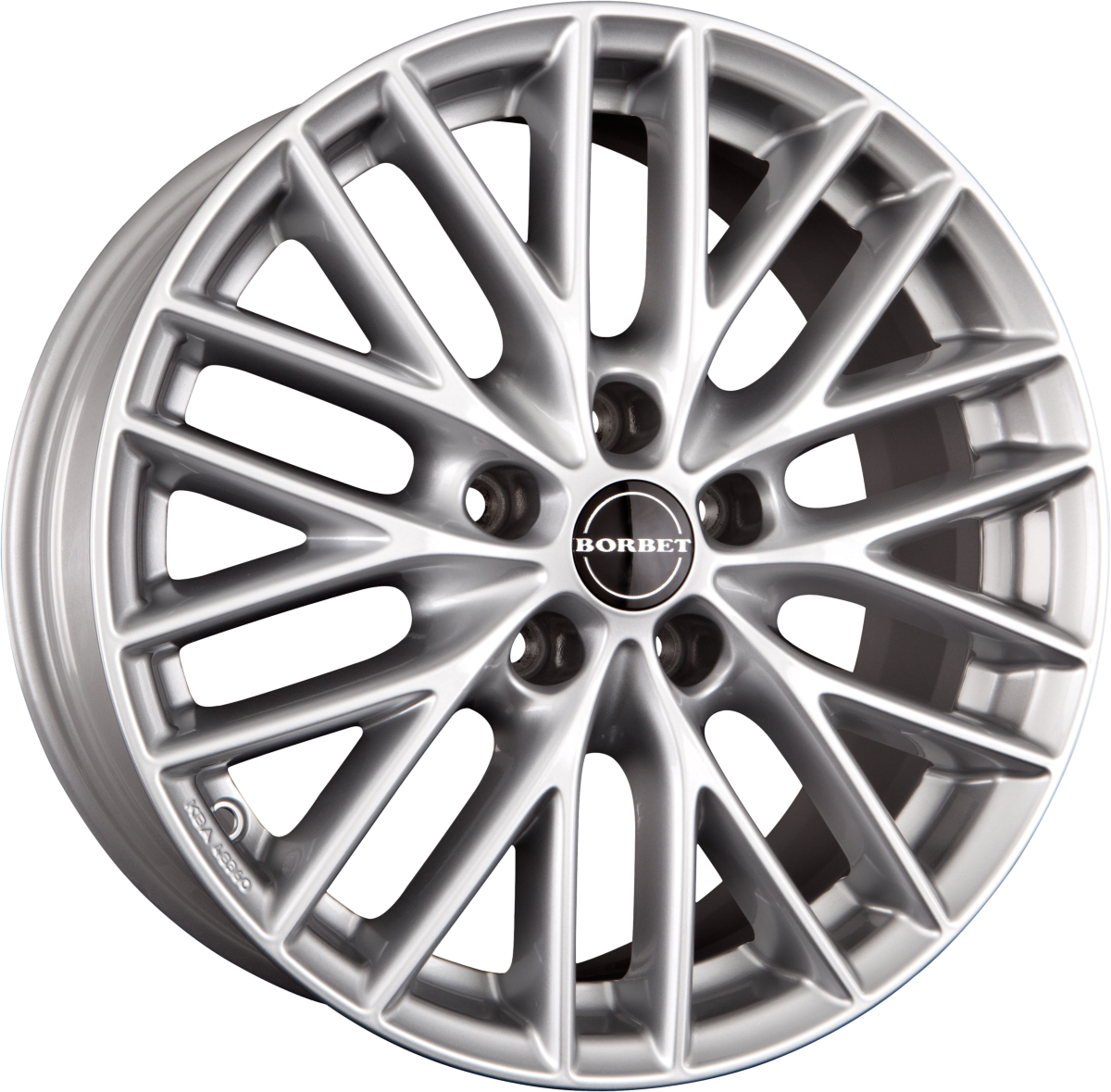 Borbet BS5 Brilliant Silver Alufelge 8x18 Zoll ET50 LK 5x114.3 ML72.6 – Bild 2