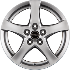 Borbet F Brilliant Silver Alufelge 6.5x16 Zoll ET50 LK 5x108 ML72.5